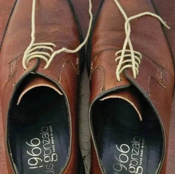 LUIS GONZALO 1966 COMFORT LIGHT LEATHER SHOES SIZE 40 EUC main image 8